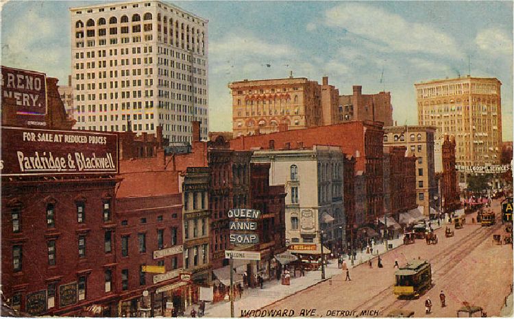 Woodward Ave Detroit Mich 1911