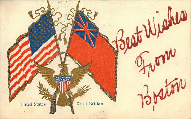 United States Great Brittian Flags