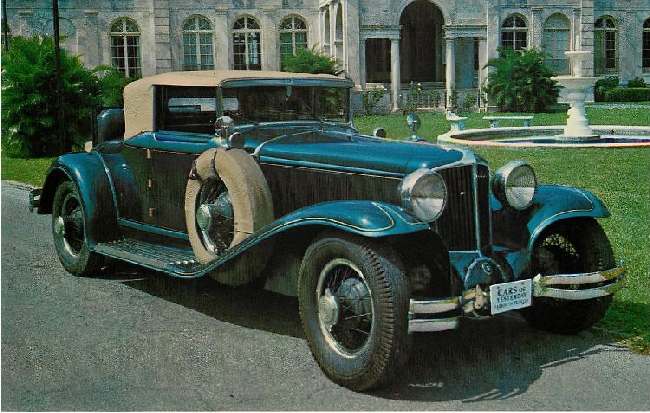 1930 CORD Classic Car Postcard