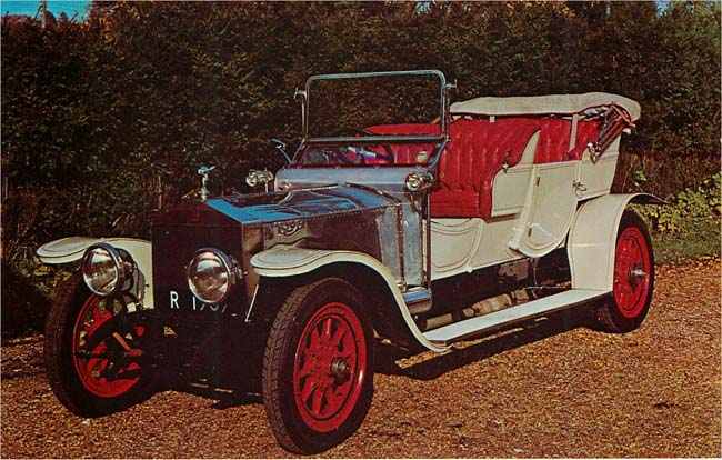 1909 Rolls Royce Classic Car Postcard