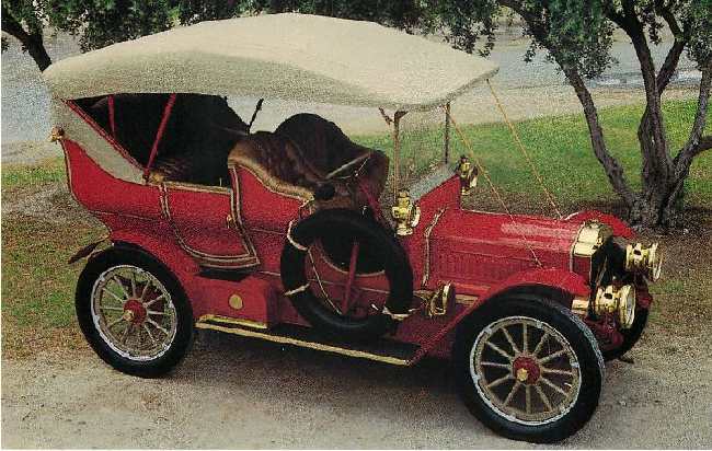 1905 Thomas Flyer Touring Car Classic Car Postcard