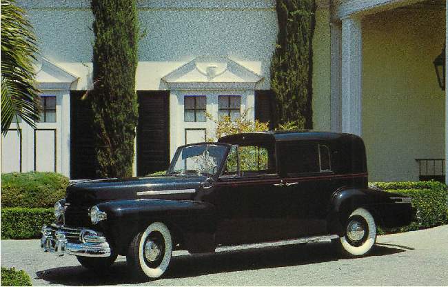 1940 Lincoln Town Car Classic Car Postcard