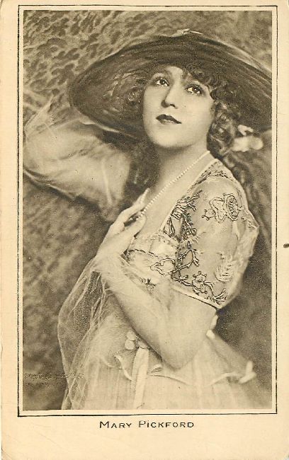 Edwardian Actress Mary Pickford Photo Postcard
