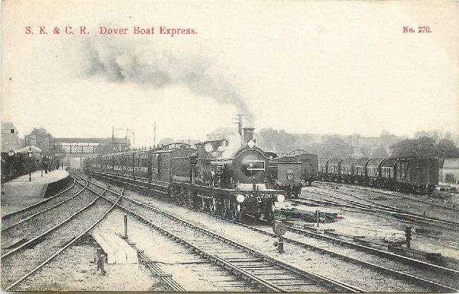 S.E. & C.R. Dover Boat Express Postcard