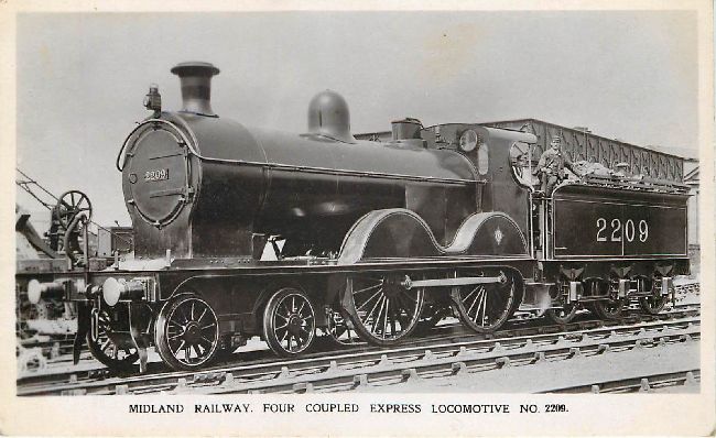 Midland Railway Four Coupled Express Locomotive No. 2209