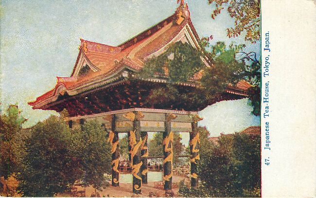 47 Japanese Tea-House, Tokyo, Japan Postcard