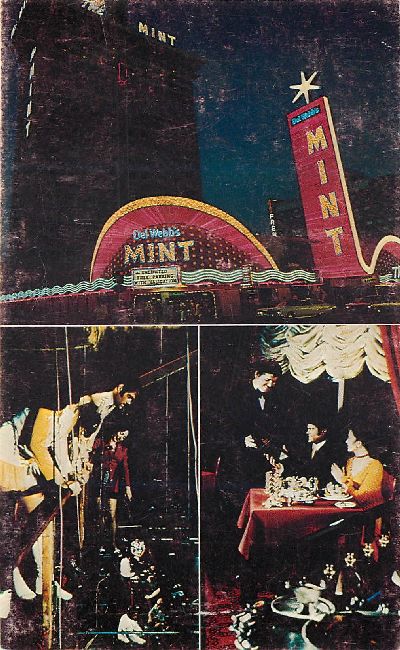 Del Webb's Mint Hotel-Casino Postcard