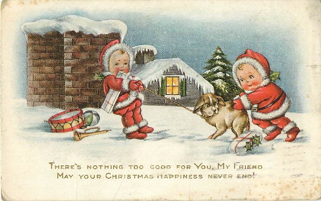 Christmas Postcard...May Your Christmas Happiness Never End