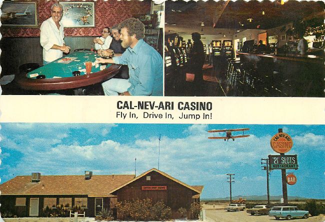 Cal-Nev-Ari Casino Fly in, Drive in, Jump in Postcard