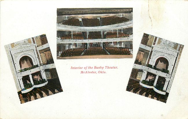 Interior of the Busby Theater, McAlester, Okla.