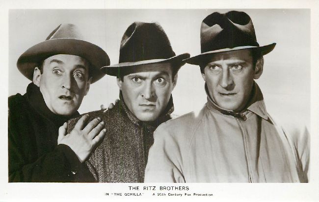 The Ritz Brothers 20th Century Fox Production Movie Postcard