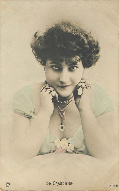 De Crabonne Edwardian Actress Postcard PMM 8033 - Click Image to Close