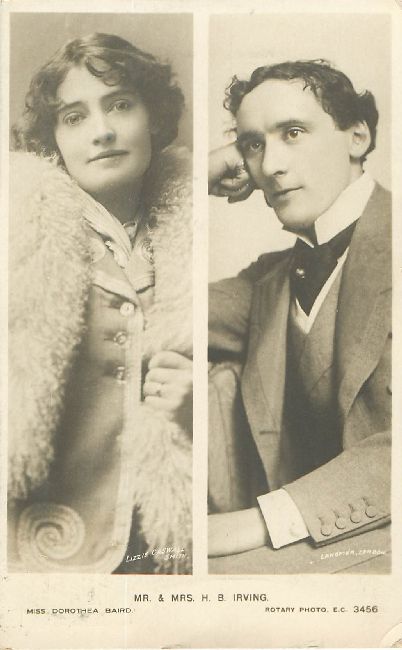 Mr. & Mrs. H.B. Irving Rotary Photographic Series 3456 Postcard