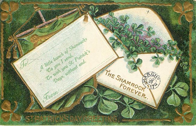 St. Patrick's Day Postcard - The Shamrock Forever