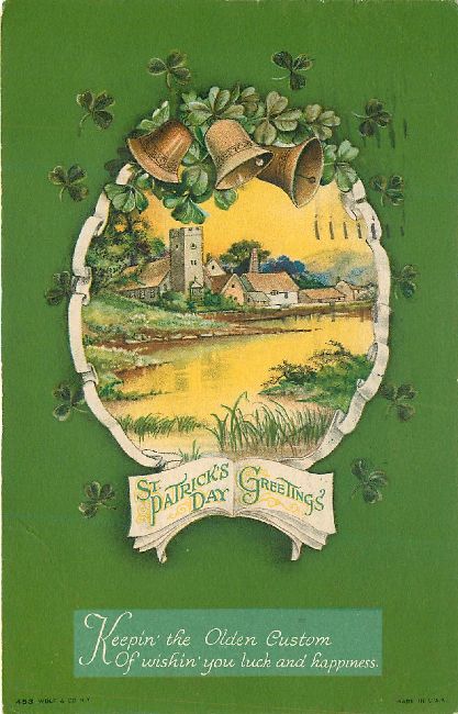 St. Patrick's Day Greetings Postcard-Keepin' the Olden Custom...