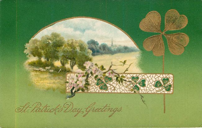 St. Patrick's Day Greetings Postcard-Not Posted