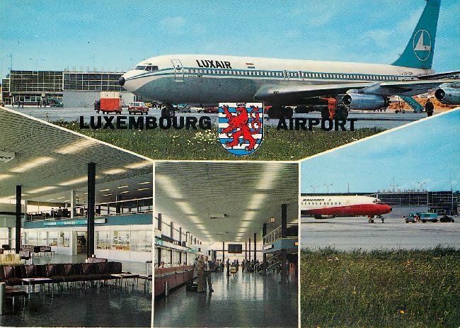 LUXAIR Luxembourg Airlines Postcard