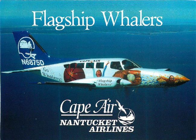 Flagship Whalers, Cape Air Airline Postcard