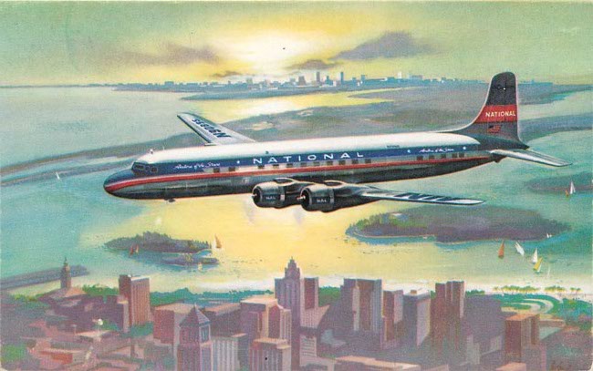 National Airlines Postcard The STAR of the Sky