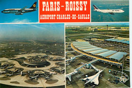 Paris ~ Roissy Aeroport Charles De Gaulle Postcard