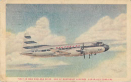 Northeast Airlines Postcard Luxurious Convairs