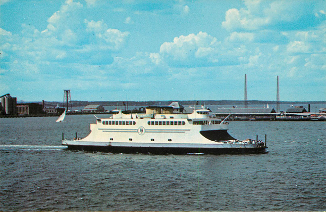 Newport Jamestown Ferry System Boat Postcard
