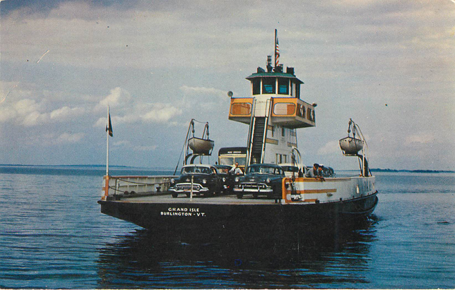 Lake Champlain Transportation Co., Auto Ferry Boat Postcard