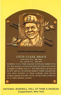 Baseball Postcard - Louis Clark Brock-Baseball Hall of Fame