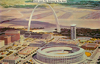 Baseball Postcard - Saint Louis The Gateway to The West