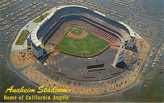 Baseball Postcard - Anaheim Stadium-Home of California Angels