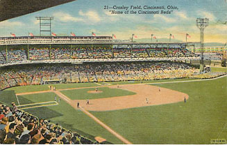 Baseball Postcard - Crosley Field, Cincinnati, Ohio