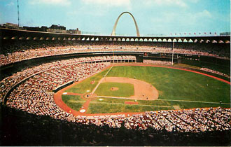 Baseball Postcard - Busch Memorial Stadium, St. Louis, Missouri