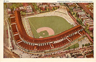 Baseball Postcard - Wrigley Field, "Home of the Chicago Cubs"