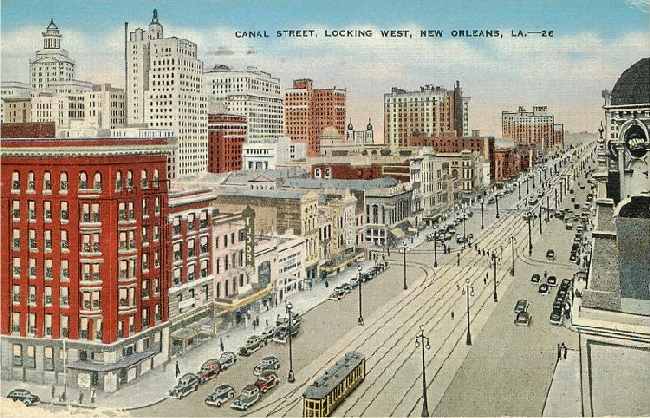 Canal Street, Looking West, New Orleans, La.