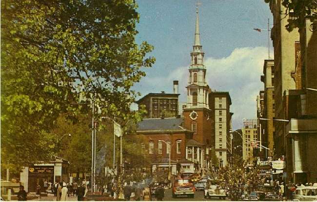 Tremont Street and Boston Common Mall - Boston, Mass.
