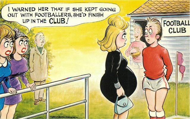 "Football Club" Bamforth Comic