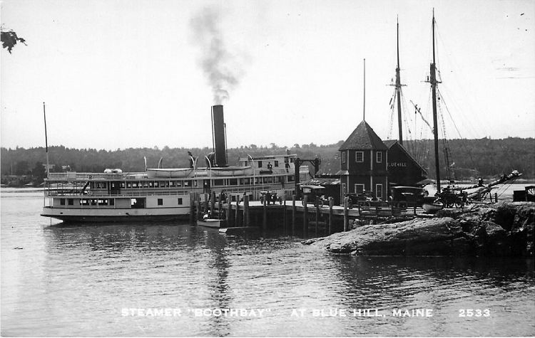 Steamer "Boothbay" - at Blue Hill, Maine - No. 2533
