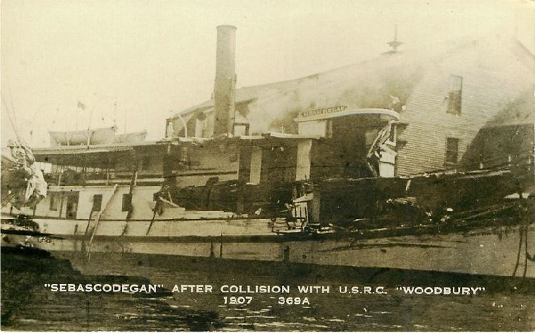 "Sebascodegan" after Collision with USRC "Woodbury" - No. 369A