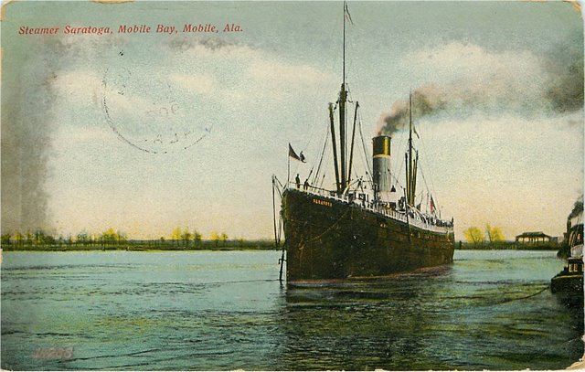 Steamer Saratoga, Mobile Bay, Mobile, ALA.
