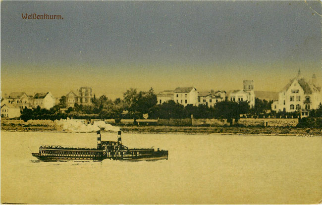 WeiBenthurm with a Steamboat