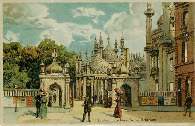 Entrance to the Royal Pavilion, Brighton - England