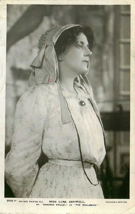 Miss Lena Ashwell as "Deborah Krillet" - No. 200 P Postcard