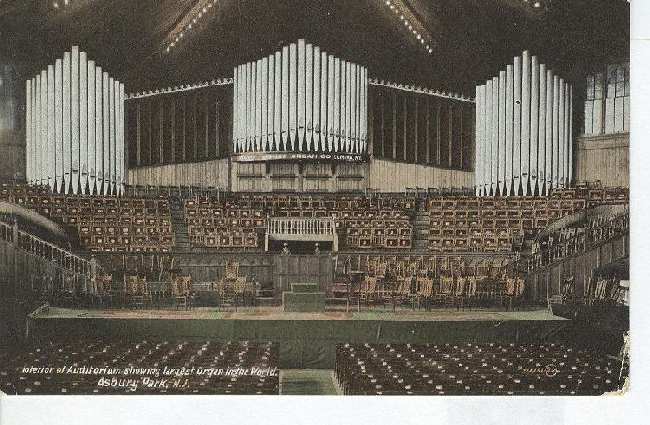 Interior of Auditorium Showing Largest Organ in the World