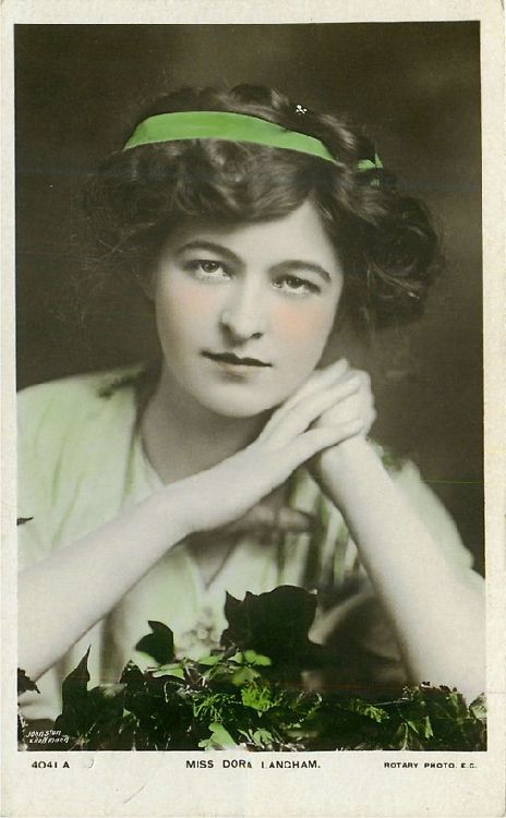 Miss Dora Langham - No. 4041 A Postcard