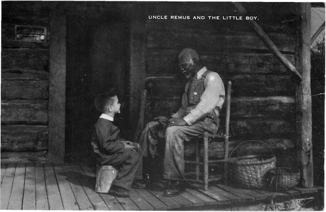 Uncle Remus and The Little Boy- The Wren's Nest postcard
