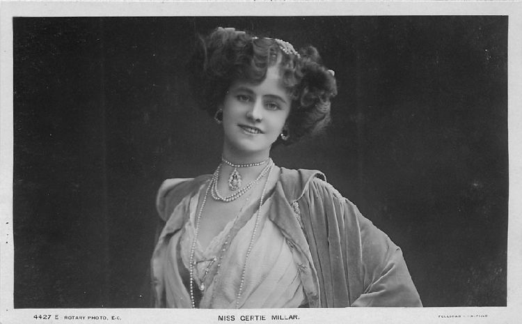 Miss Gertie Millar - No. 4427 E Postcard