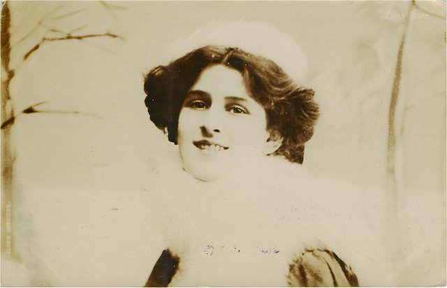 Edwardian Actress Postcard Postmarked in 1906