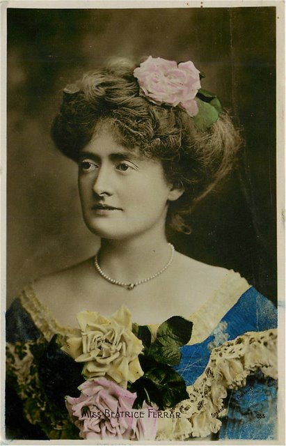 Miss Beatrice Ferrar Edwardian Actress Postcard