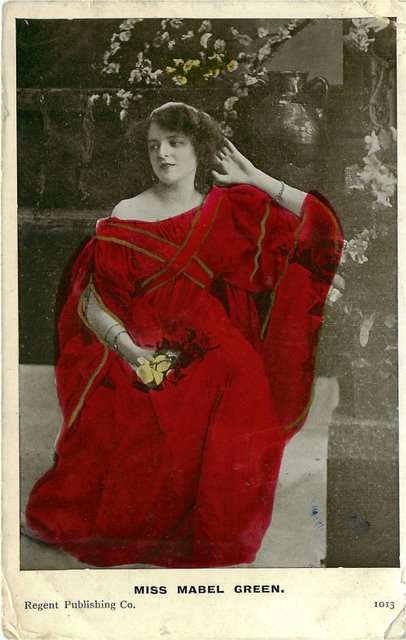 Miss Mabel Green Edwardian Actress Postcard