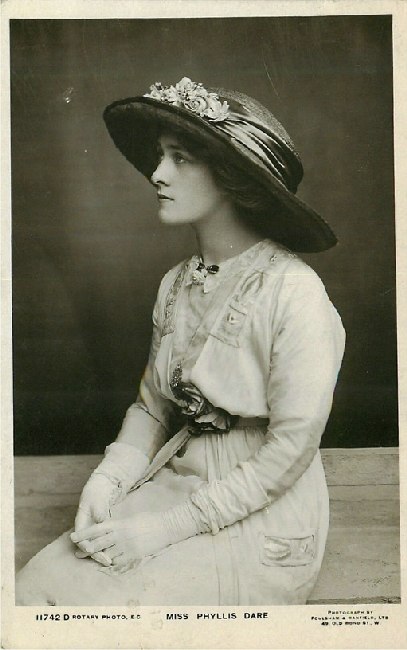 Miss Phyllis Dare - No. 11742 D Postcard